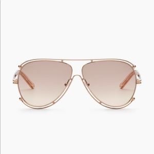 Chloe Rose Gold Isidora Aviator Sunglasses